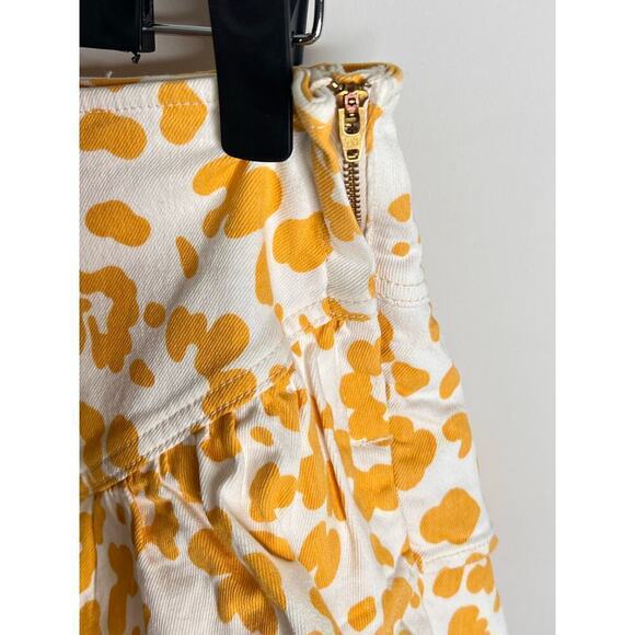 MOTHER Floral Leopard High Rise Ruffle Mini Skirt Second Chance Women's Size 27 - Picture 6 of 9